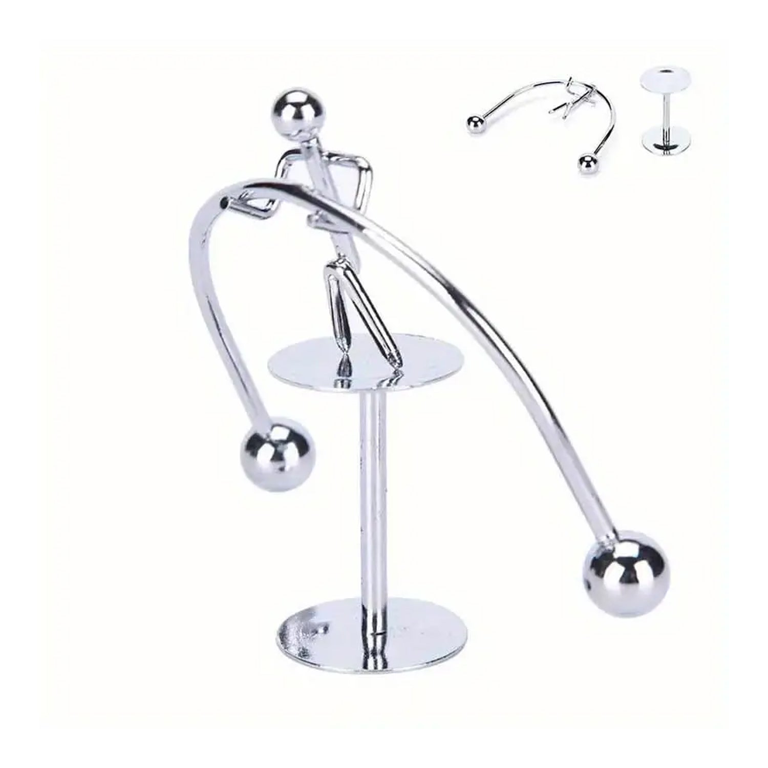 7850 Mini Steel Balance Toy, Small Weightlifter Mold Desk Decor Metal Craft Perpetual Balance Art Education Motion Toy Figurine Home Office Decoration Birthday Gift (1 Pc) 7850 Mini Steel Balance Toy, Small Weightlifter Mold Desk Decor Metal Craft Perpetual Balance Art Education Motion Toy Figurine Home Office Decoration Birthday Gift (1 Pc)